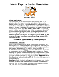 North Fayette Senior Newsletter October 2012