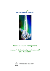 Business Service Management: Understanding Business Models