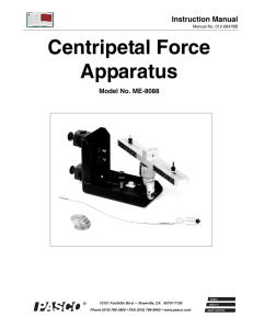 Centripetal Force Apparatus