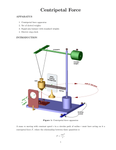 Introductory Physics Laboratory Manual, Experiment Centripetal Force
