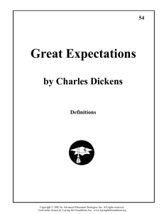 Great Expectations vocab