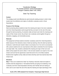 Vocabulary Strategy for Charles Dickens' Great Expectations