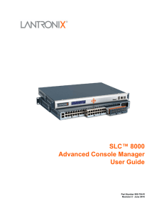 SLC 8000 Advanced Console Manager User Guide