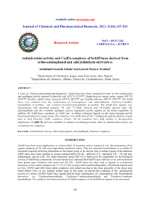 Antimicrobial activity and Cu(II)