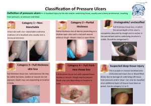 Classification of Pressure Ulcers