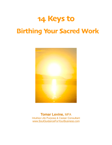 Tomar Levine -14 Keys to Birthing Your Sacred Work