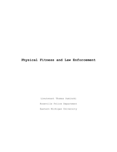 Physical Fitness and Law Enforcement