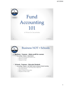 Fund Accounting 101