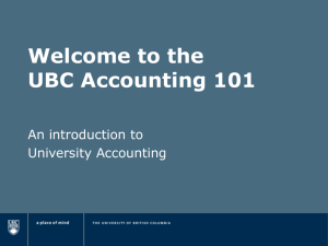 the UBC Accounting 101