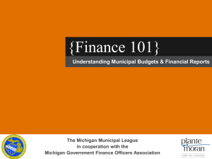 Finance 101 – Understanding Municipal Budgets