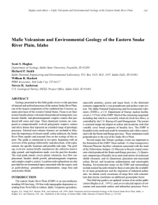 Mafic Volcanism and Environmental Geology of the Eastern Snake