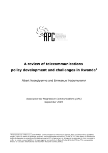 A review of telecommunications policy development