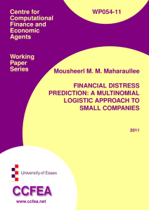 A Multinomial Logistic Approach To Small Companies