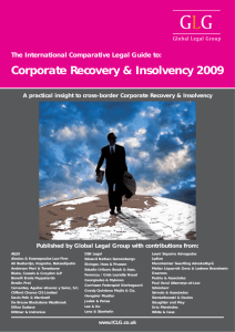 Corporate Recovery & Insolvency 2009