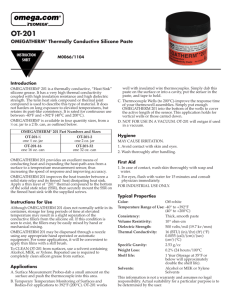 OMEGATHERM® Thermally Conductive Silicone Paste