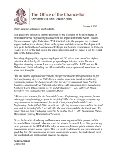 Engineering Announcement - University of South Carolina Aiken
