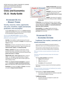 Civics and Economics CE.11 Study Guide