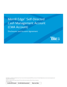 Merrill Edge® Self-Directed Cash Management Account (CMA