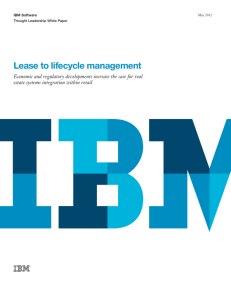 Lease to lifecycle management
