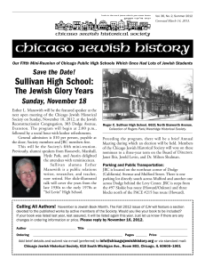 chicago jewish history - The Chicago Jewish Historical