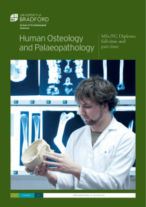 Human Osteology and Palaeopathology