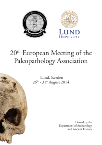 20th European Meeting of the Paleopathology Association
