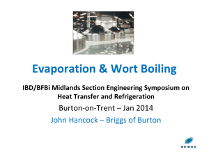 Evaporation & Wort Boiling