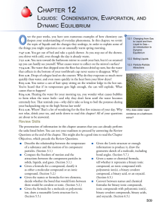 Liquids: Condensation, Evaporation, and Dynamic Equilibrium