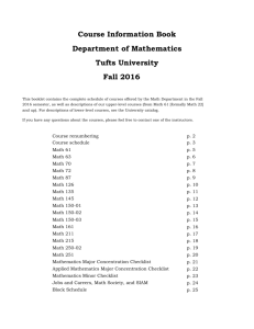 Course Descriptions (Fall 2016) - Department of Mathematics