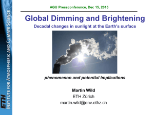 Global Dimming and Brightening