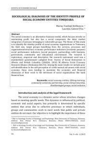 sociological diagnosis of the identity profile of social economy