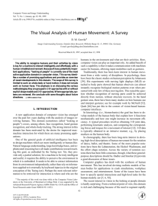 The Visual Analysis of Human Movement: A Survey