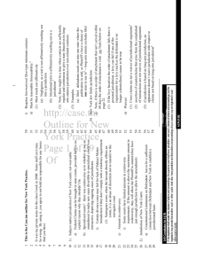 http://case.tm Outline for New York Practice Page 1 of 29 Of