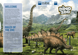 Dino Zoo Holiday Program - The Cube