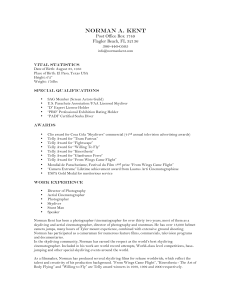 Resume - Norman Kent Productions