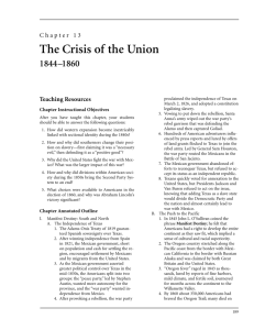 Chapter 13 The Crisis of the Union