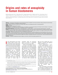 Origins and rates of aneuploidy in human blastomeres