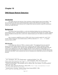 Chapter 10 DNS-Based Botnet Detection