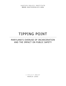 tipping point - Justice Policy Institute