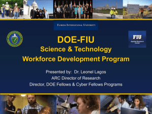 Project 5 DOE-FIU Year 5_Research