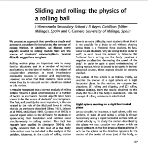 Sliding and rolling: the physics of a rolling ball