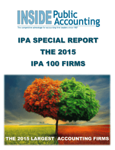 2015 IPA 100 Firms - INSIDE Public Accounting