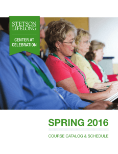 spring 2016 - Stetson University