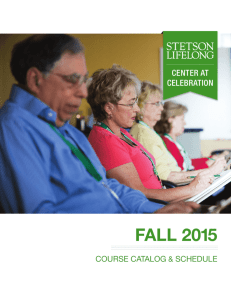 FALL 2015 - Stetson University