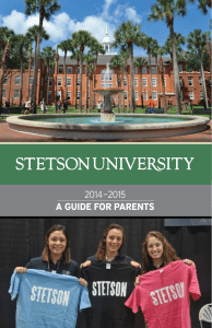 Stetson University 2014 Parent Guide