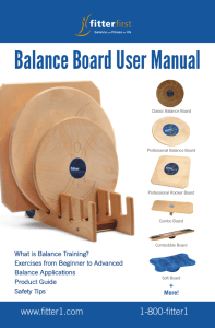 Balance Board User Manual