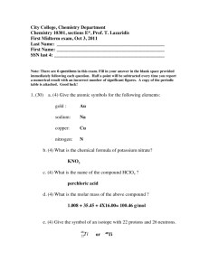 First exam 2011 with answers