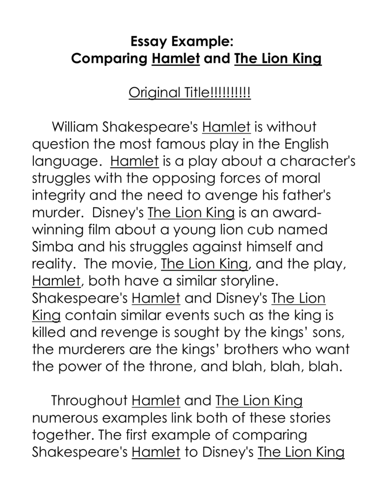 Реферат: Hamlet The Movie Vs Hamlet Th Essay