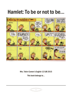 Hamlet: To be or not to be