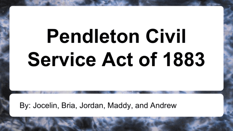 What Was The Result Of The Pendleton Civil Service Act